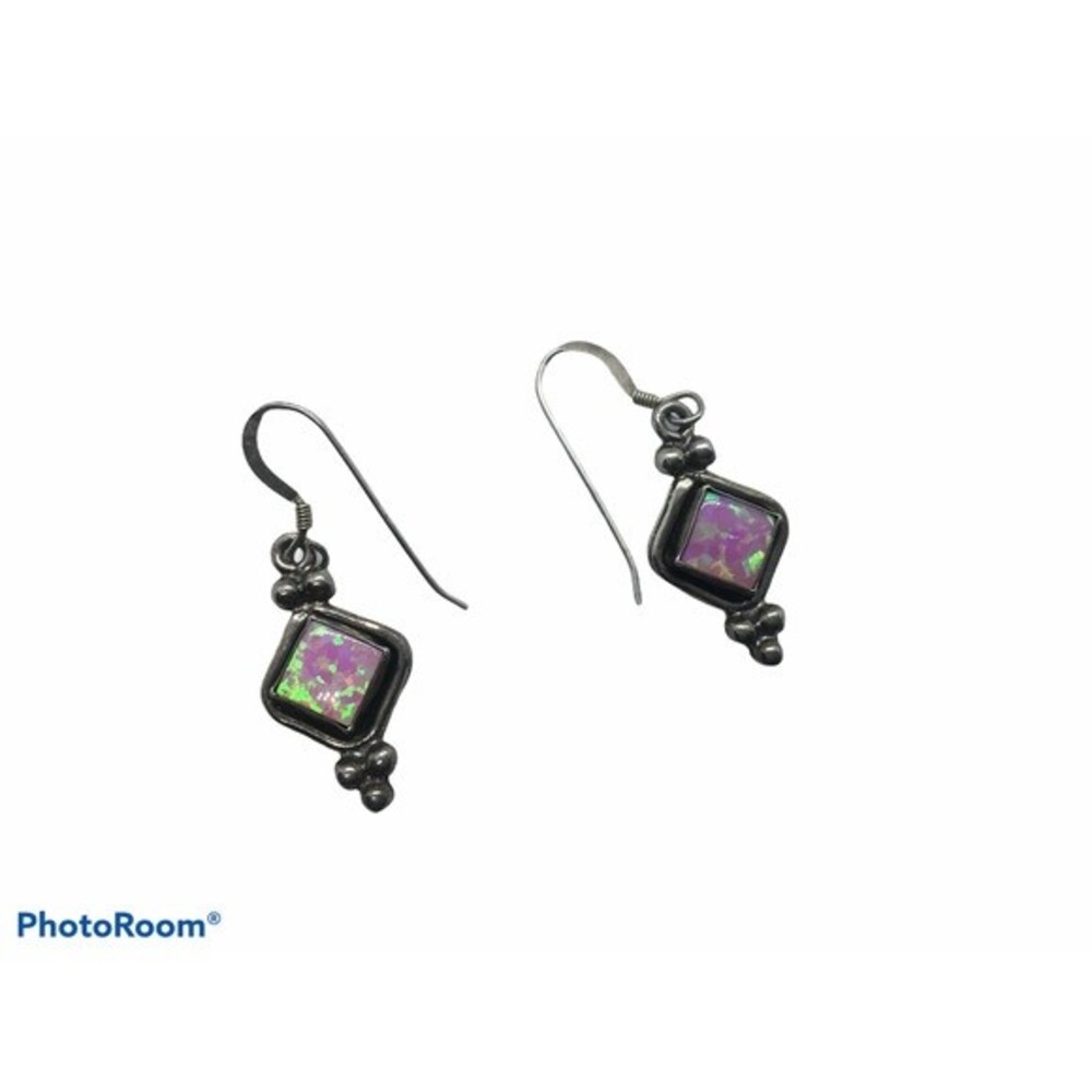Sterling Silver Pink Earrings